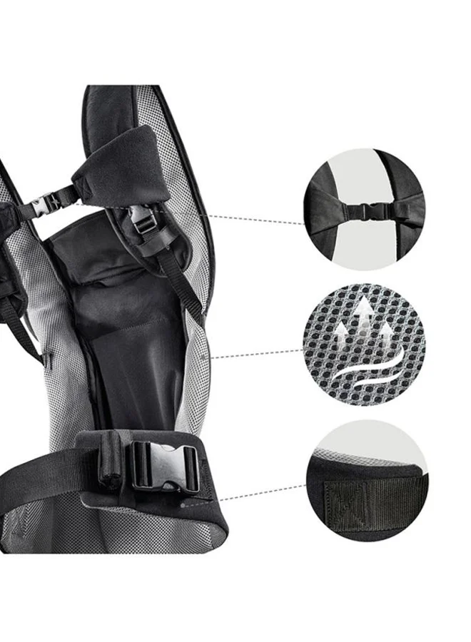hauck Close To Me, Ergonomic Baby Carrier New - Born, Front, Breathable, Adjustable Carrier For Infants From Birth Up To 12 Kg, Lumbar Support Belt, Black