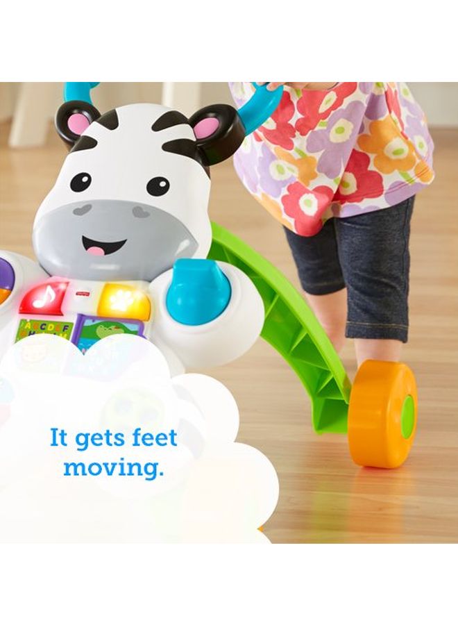 فيشر برايس مشاية أطفال موديل Learn with Me بتصميم حمار وحشي - متعددة الألوان - Image 4