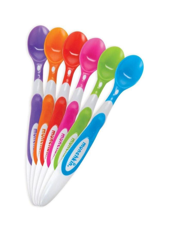 Soft-Tip Infant Spoons, Pack Of 6 - Multicolour - v1593694297/N22843598A_2