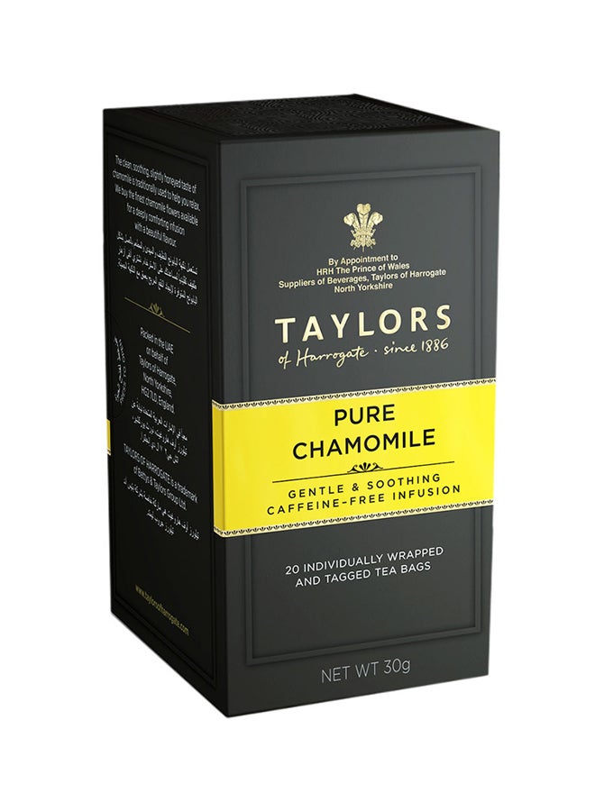 Taylors Of Harrogate Pure Chamomile 20 Tea Bags 30grams - Image 1