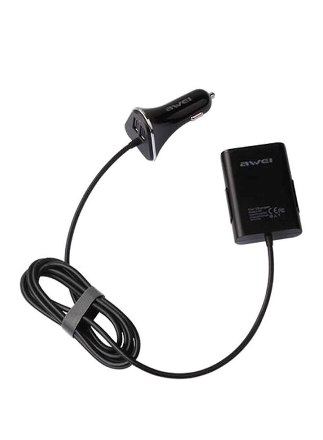 Awei USB Car Charger Black - Image 2