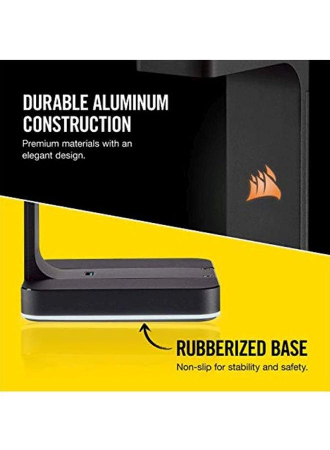CORSAIR Premium Headset Stand With 7.1 Surround Sound Black - Image 4