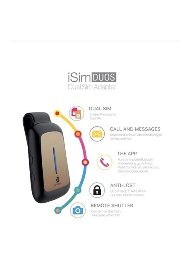 Smart - ISIM Duos Dual Sim Adapter Black/Beige - Image 1