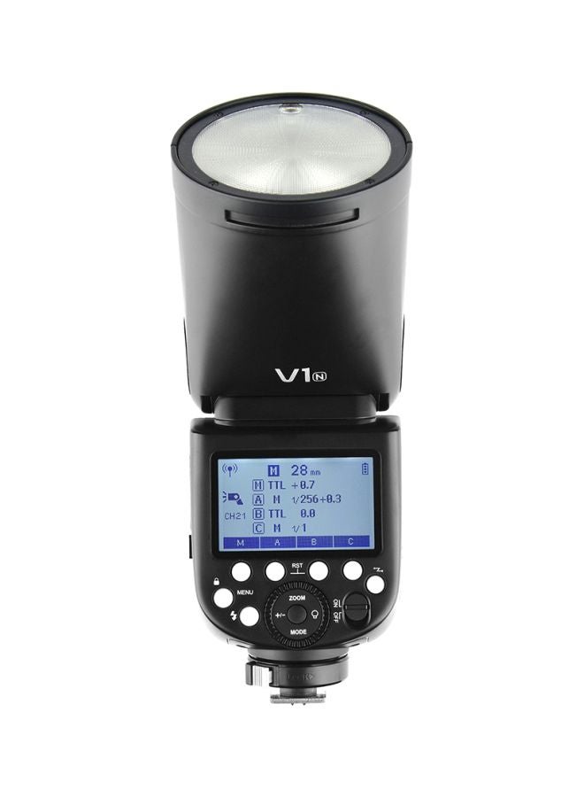 Godox Godox V1N Professional Camera Flash Speedlite Speedlight Round Head Wireless 2.4G Fresnel Zoom for Nikon D5300 D750 D850 D7100 Z7Cameras Camcorder for Wedding Portrait Studio Photography  - Image 5