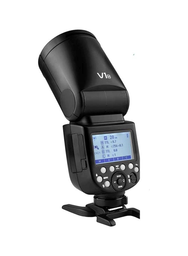 Godox Godox V1N Professional Camera Flash Speedlite Speedlight Round Head Wireless 2.4G Fresnel Zoom for Nikon D5300 D750 D850 D7100 Z7Cameras Camcorder for Wedding Portrait Studio Photography  - Image 3