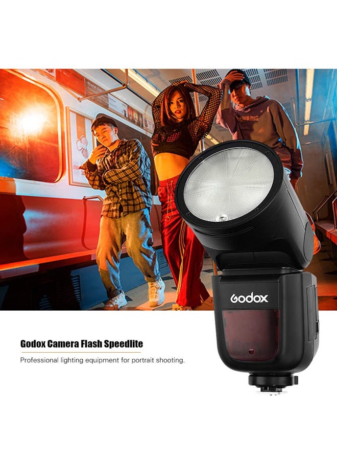 Godox V1N Professional Camera Flash Speedlite Speedlight Round Head Wireless 2.4G Fresnel Zoom for Nikon D5300 D750 D850 D7100 Z7Cameras Camcorder for Wedding Portrait Studio Photography - v1593702145/N26370495A_6