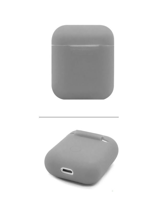 آي تيلكر غطاء حماية واقٍ لسماعة أبل إيربودز 2019 رمادي - Image 2