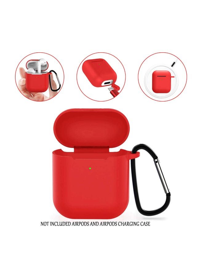 آي تيلكر غطاء حماية واقٍ لسماعة أبل إيربودز 2019 أحمر - Image 2