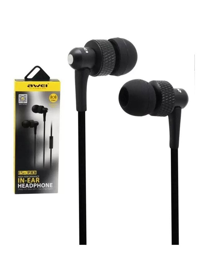 Awei In-Ear Earphone Black - Image 2