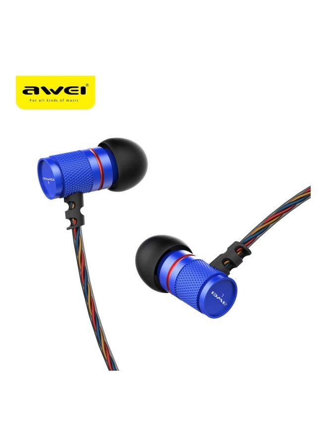 Awei In-Ear Earphone Blue/Black - Image 2