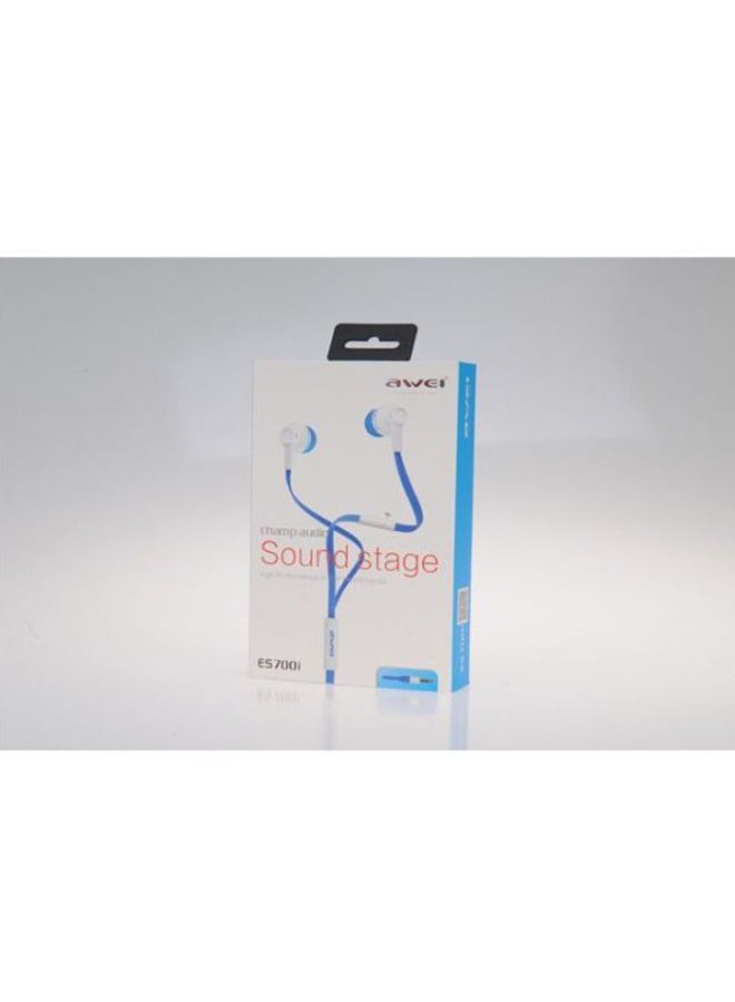 Awei In-Ear Earphone Sky Blue/White - Image 4