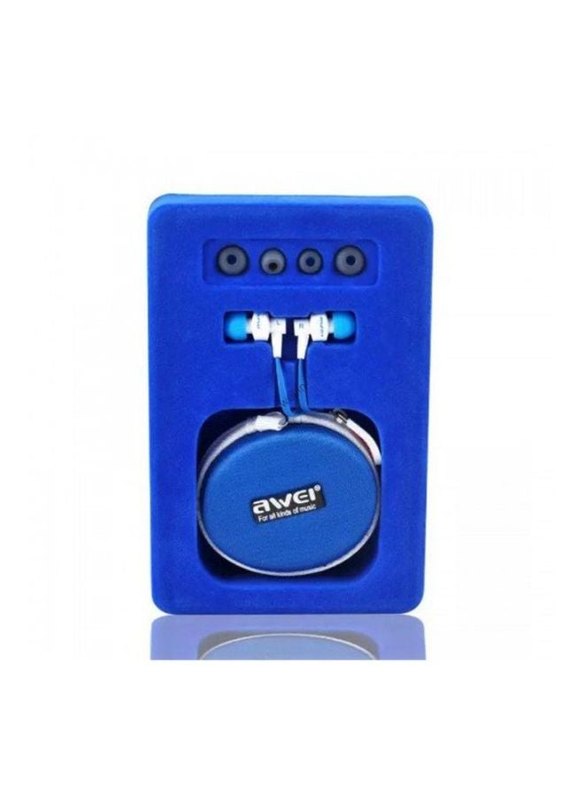 Awei In-Ear Earphone Sky Blue/White - Image 4