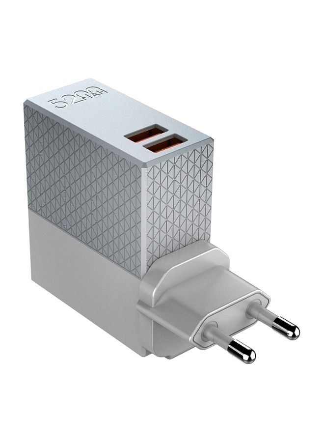 5200.0 mAh Portable Power Bank White
