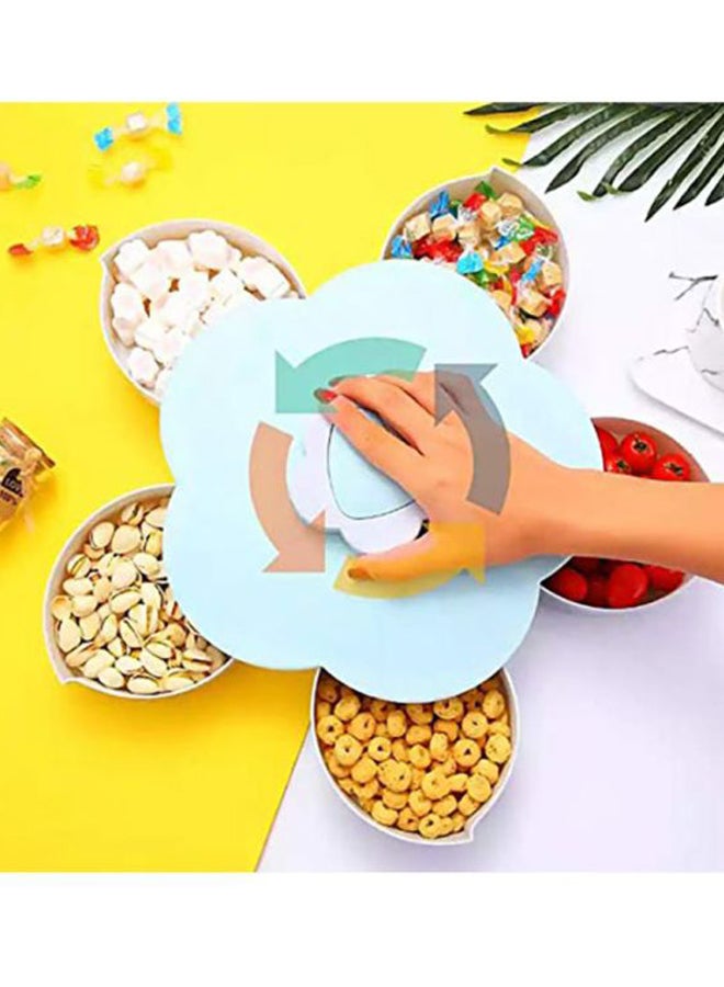 ARTC Flower Shaped Dry Fruits Case Blue 27.4x26.8x9cm  - Image 2