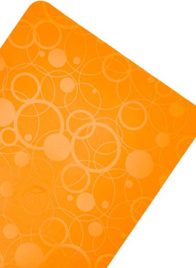 Kuber Industries 6 Piece PVC Dining Table Place Mat Set Orange - Image 3