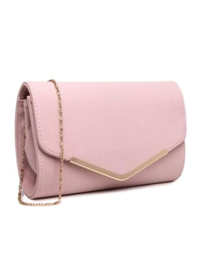 MISS LULU Leather Crossbody Bag Pink  - Image 3