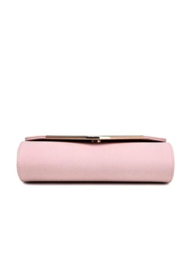 MISS LULU Leather Crossbody Bag Pink  - Image 4