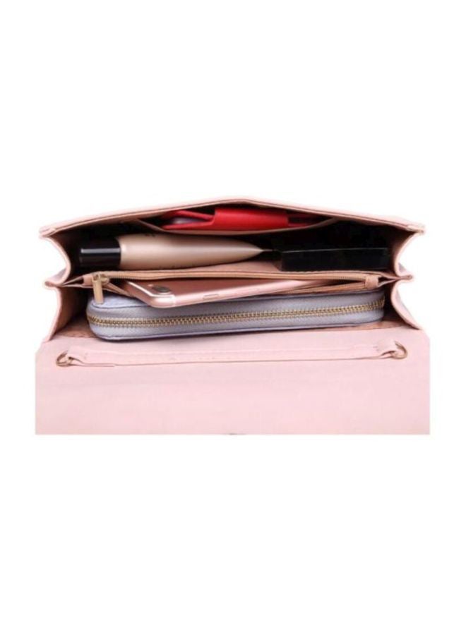 MISS LULU Leather Crossbody Bag Pink  - Image 5