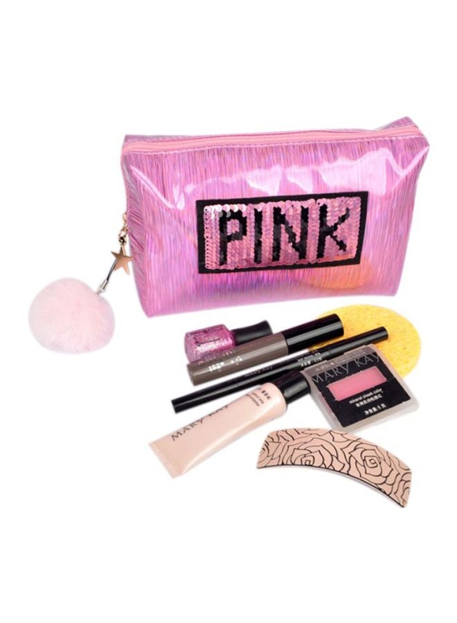 Waterproof Polyester Makeup Bag Pink - v1593702944/N27726550A_2