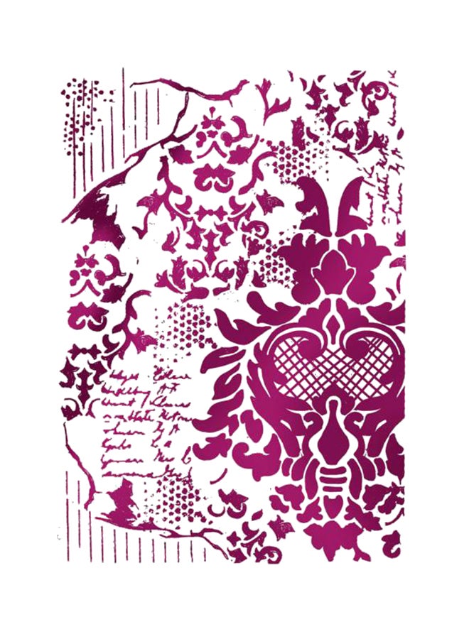 STAMPERIA Multipurpose Reusable Stencil Clear/Purple
