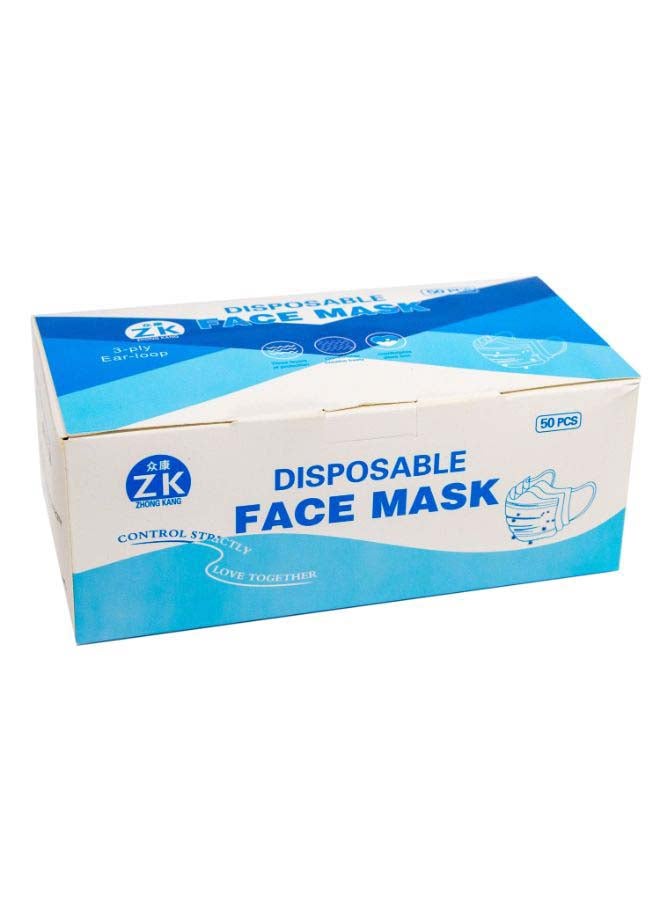 50-Piece Triple Layer Disposable Face Mask Set - Image 2