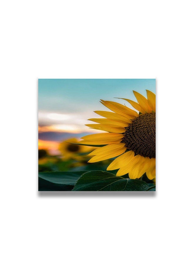 Nature Wall Art Painting Multicolour 50 x 50cm