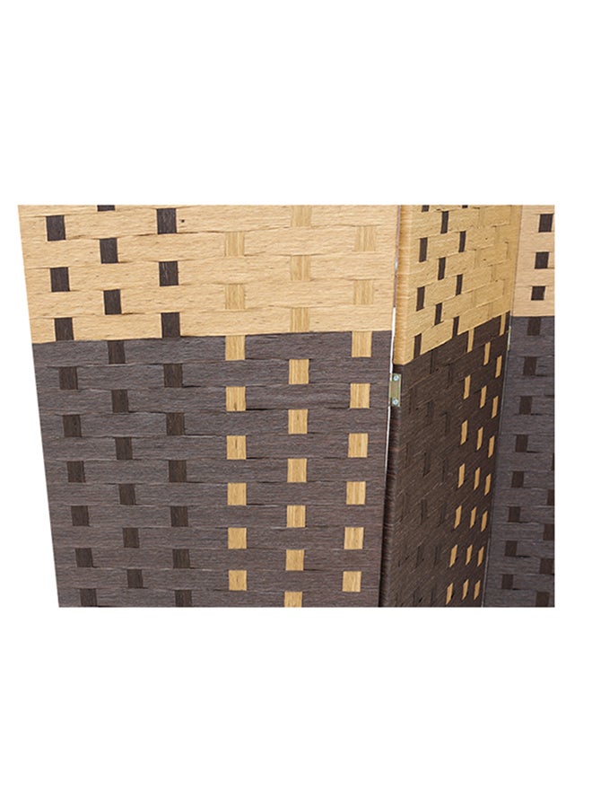 Generic Foldable Room Divider Beige/Brown 180 x 200centimeter  - Image 3