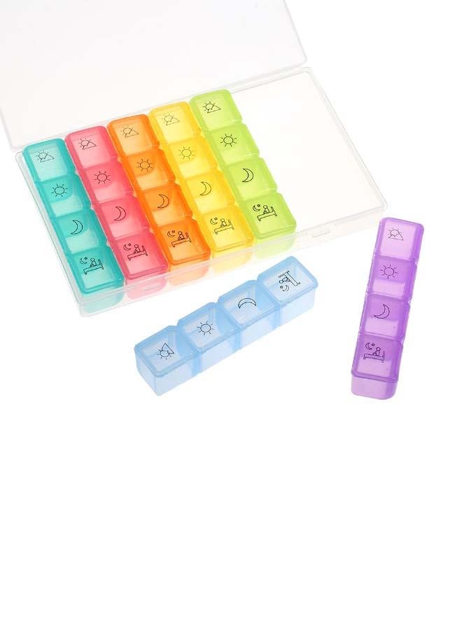 Generic Weekly Prescription Medicine 28-Slot Case Pill Organizer  - Image 2