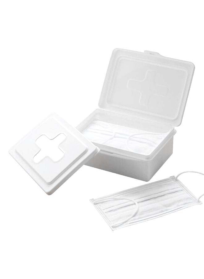 Dustproof Mask Storage Box With Cover Wet Tissue Remover - Image 2