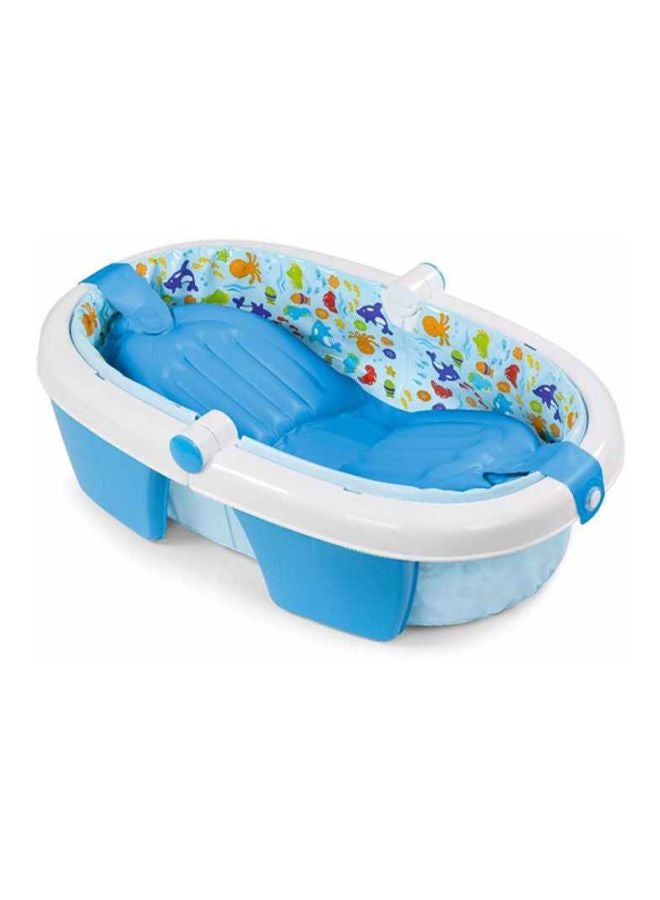 summer infant - Foldaway Baby Bath Tub, Newborn - Blue - Image 1