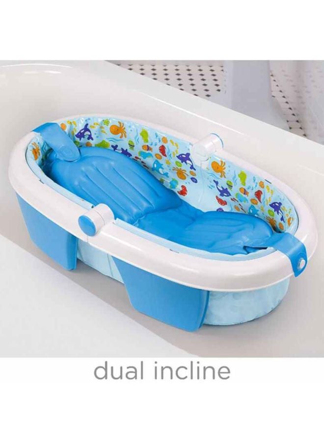 summer infant - Foldaway Baby Bath Tub, Newborn - Blue - Image 1