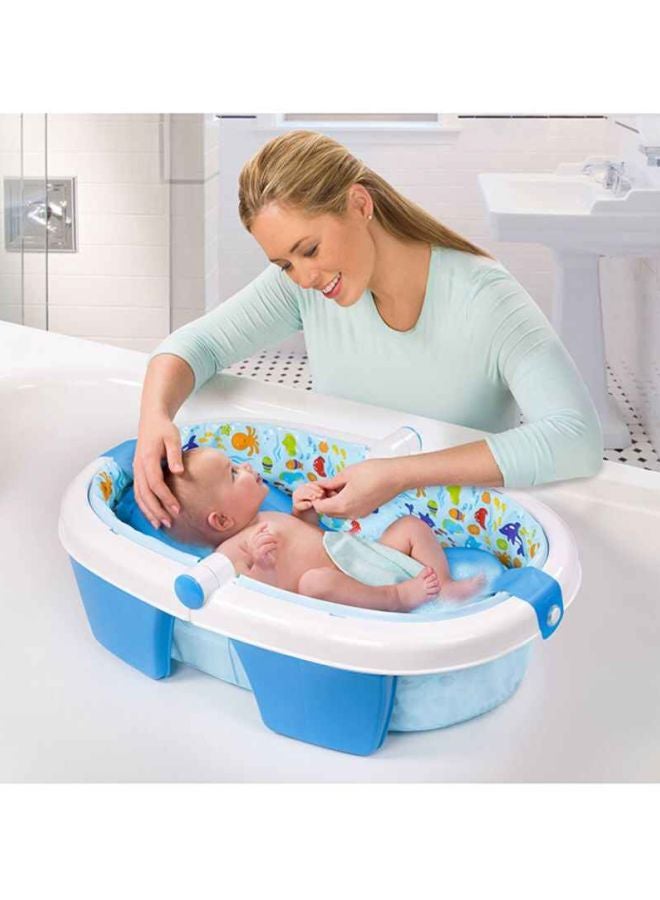 summer infant - Foldaway Baby Bath Tub, Newborn - Blue - Image 1