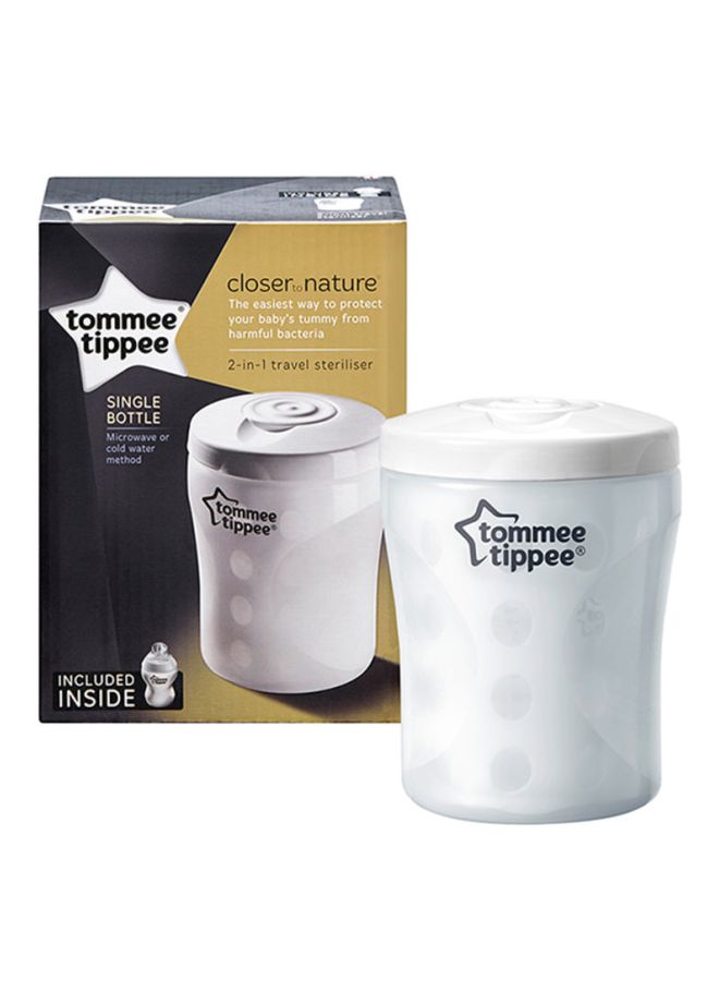 tommee tippee Close To Nature 2-In-1 Travel Steriliser 150ml - 260ml White  - Image 2