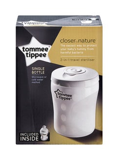tommee tippee Close To Nature 2-In-1 Travel Steriliser 150ml - 260ml White  - Image 3