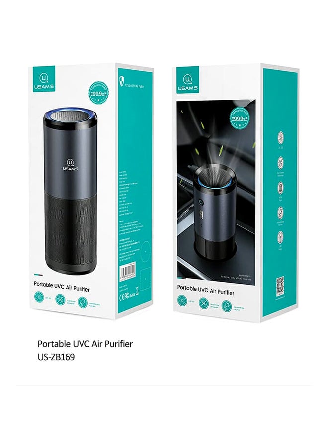 Usams Portable UVC Air Purifier US-ZB169 Grey - Image 3