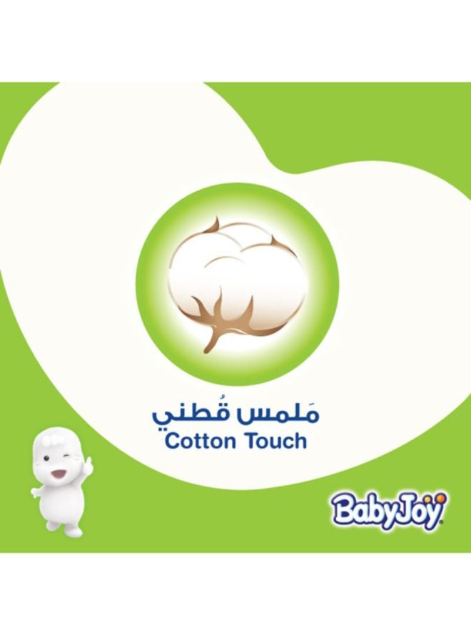 بيبي جوي حفاضات أطفال مقاس 4 بلس لوزن 12-21 كجم، 132 حفاض (3 عبوات يحتوي كل منها على 44 حفاض) - لارج بلس - بملمس القطن  - Image 3
