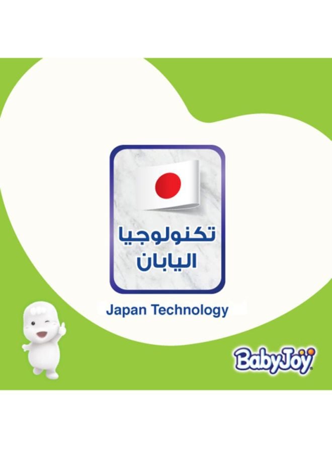 بيبي جوي حفاضات أطفال مقاس 4 بلس لوزن 12-21 كجم، 132 حفاض (3 عبوات يحتوي كل منها على 44 حفاض) - لارج بلس - بملمس القطن  - Image 4