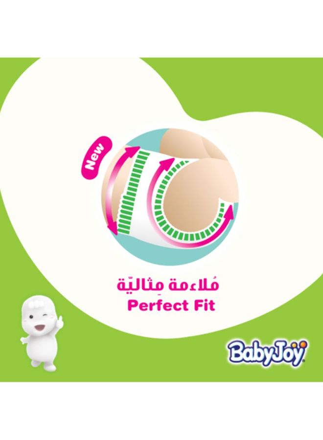 BabyJoy - Baby Diapers, Size 3, 6 - 12 Kg, 156 Count (52 x 3) - Medium, Breathable Material, Compressed, Cotton Touch - Image 1