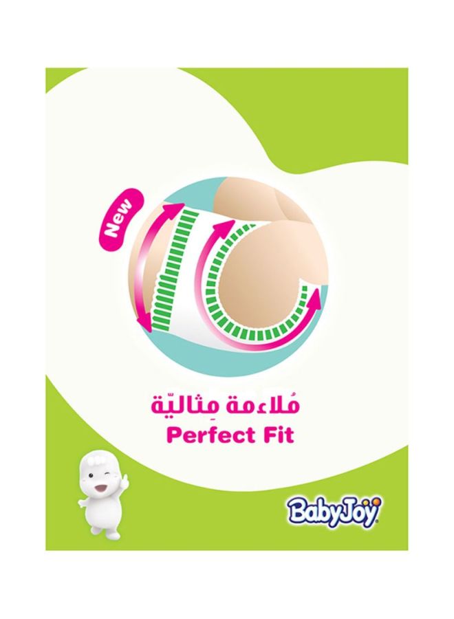 بيبي جوي مجموعة عبوة حفاضات للأطفال، مقاس 6، وزن من 16 - 25 كجم، 76 حفاضاً (19 × 4) - كبير جداً XXL، مضغوطة، خاصية التنفس الفريدة، ملاءمة مثالية، فتحة للسرَّة  - Image 3