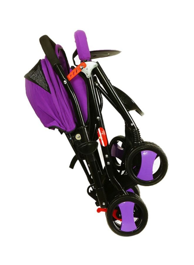 Single Stroller - Purple/Black