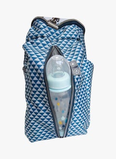 BEABA Sydney Iibaby Changing Bag Diaper Bag For Babies And Newborn Large Capacity Baby Changing Matiso Thermal Lunch Pouch Buggy Attachment System Print Blue  - Image 2
