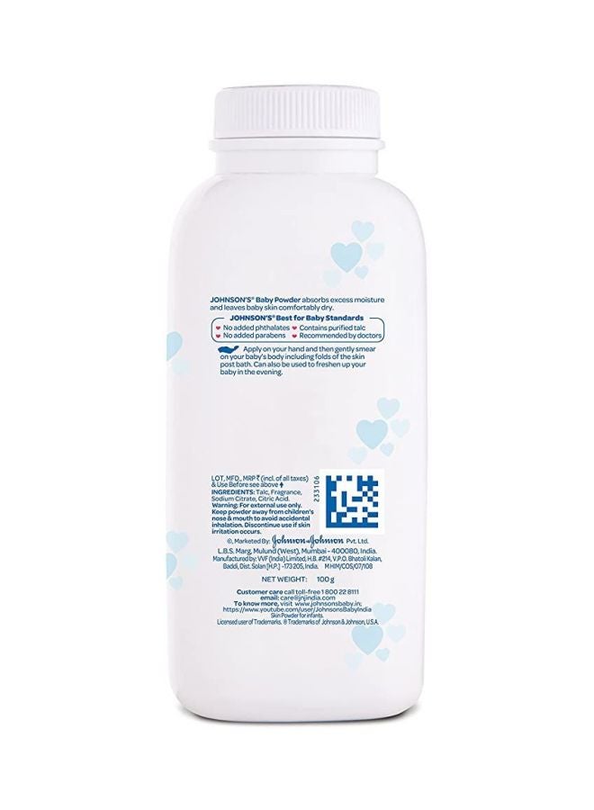 Johnson's Mildness Baby Powder, 100g - Image 2
