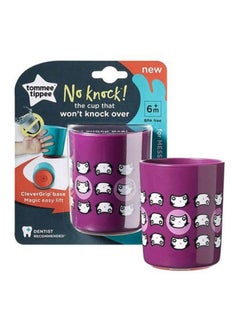 tommee tippee No Knock Trainer Cup for Toddlers with Clevergrip Base, 190 mL - Purple/White, TT44730775  - Image 2