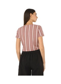 R&B Polyester Crop Top Dusty Pink  - Image 2