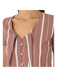 R&B Polyester Crop Top Dusty Pink  - Image 5