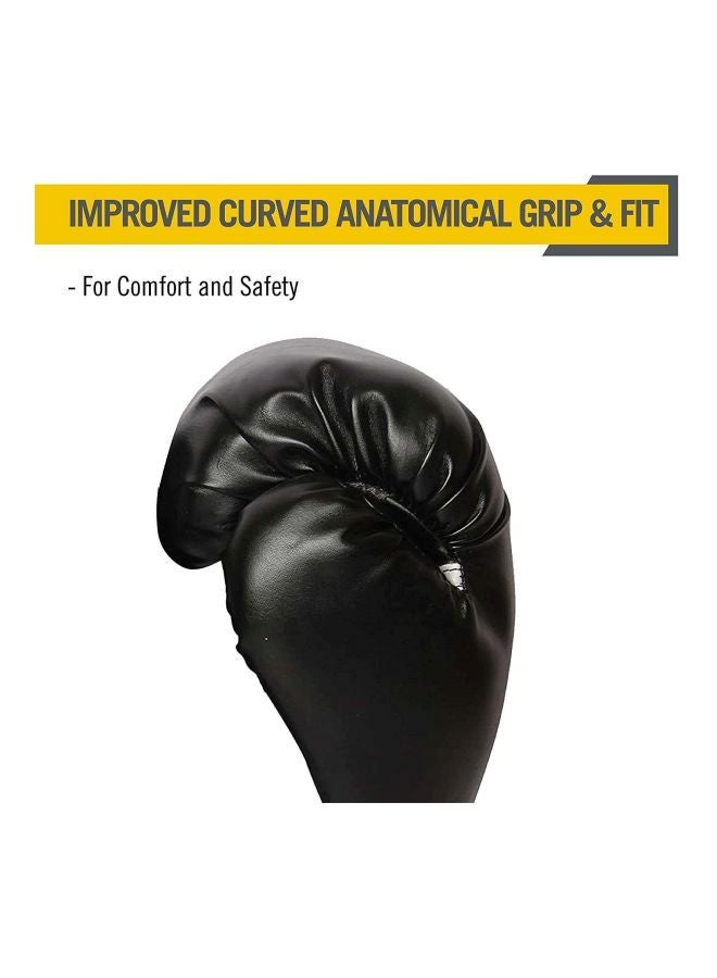 Pair Of Full Finger Professional Boxing Gloves Black/White 550grams 550grams - v1593764192/N15039689A_7