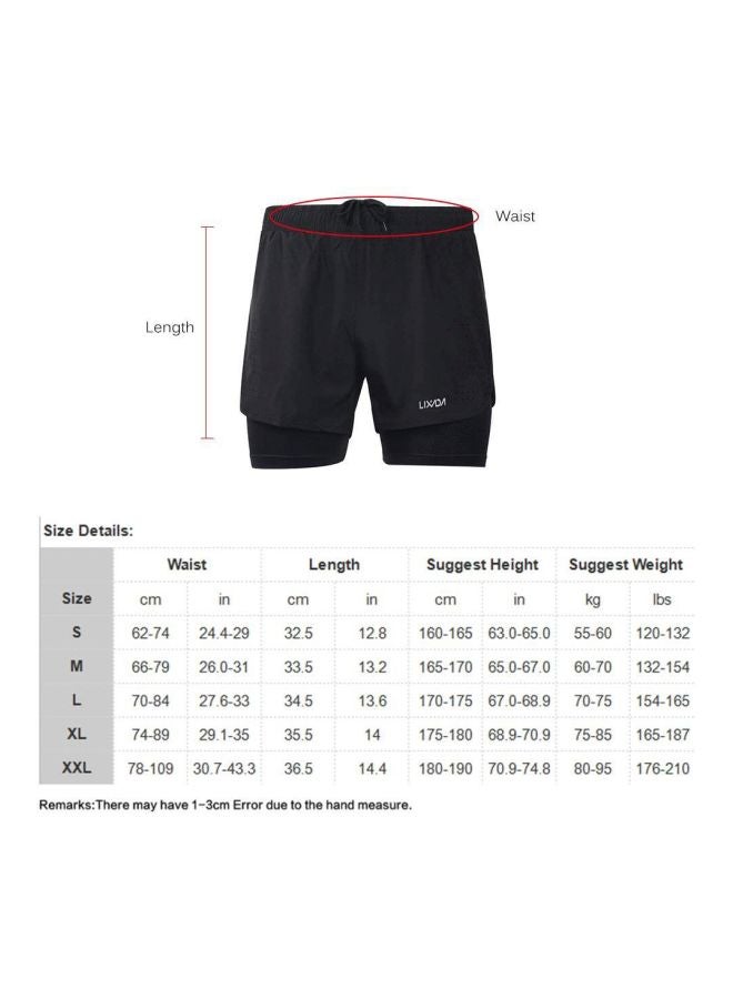LIXADA - 2-In-1  Breathable Jogging Cycling Shorts With Longer Liner - Image 1