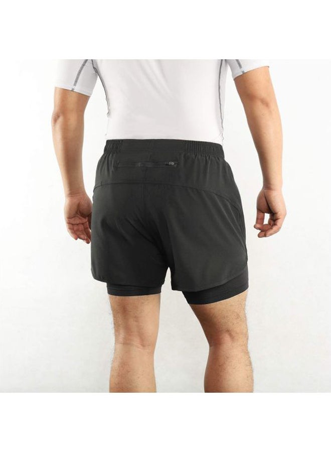 LIXADA - 2-In-1  Breathable Jogging Cycling Shorts With Longer Liner - Image 1