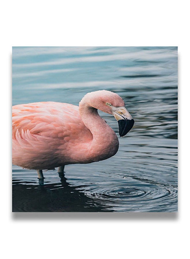 Flamingo Wall Art Painting Multicolour 30 x 30cm