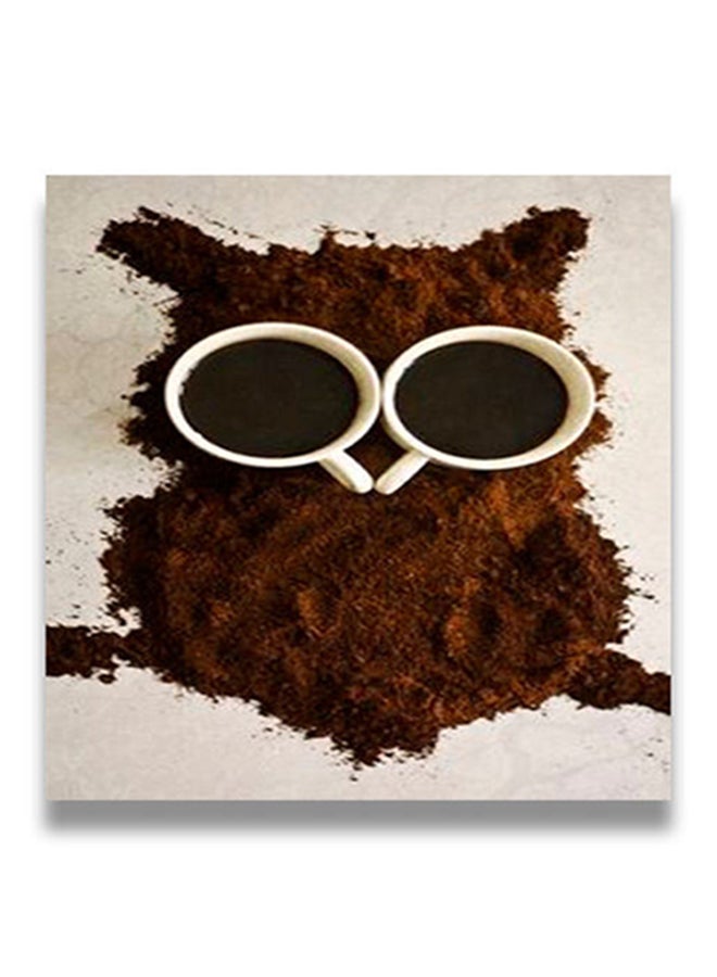 Coffee Wall Art Painting Multicolour 30 x 30cm
